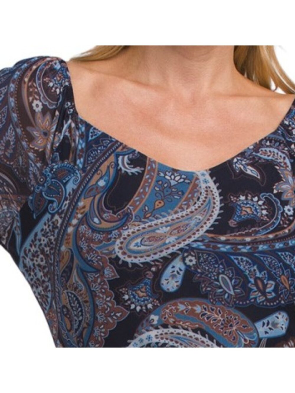 HARLOW AND ROSE Mesh Handkercheif Hem Belted Dress - Picture 3 of 5